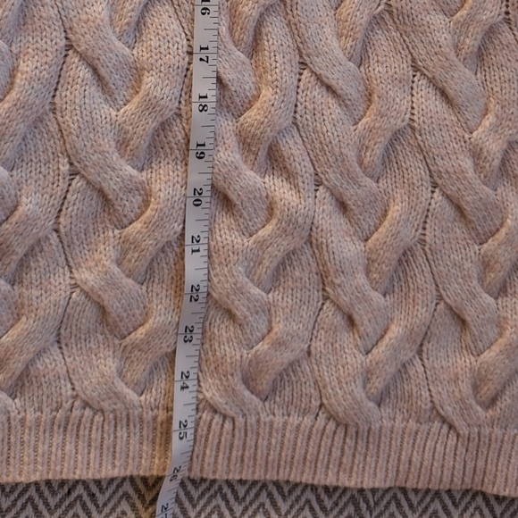 Merona Pink Cable Knit Sweater in Cream - Picture 8 of 8